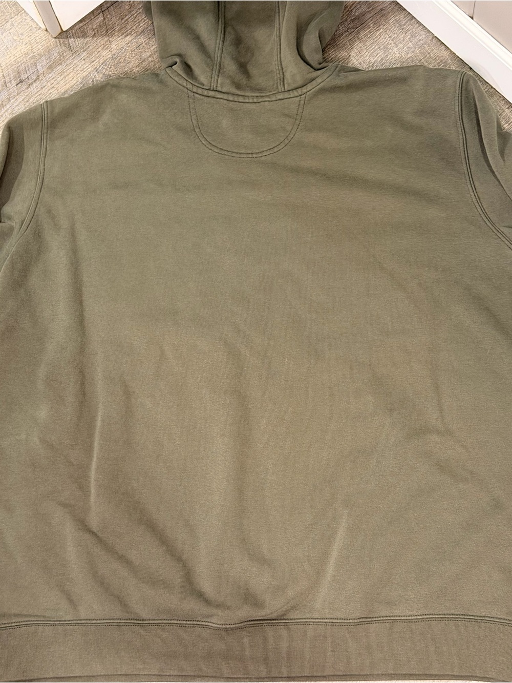 Carhartt Olive Green Men’s Hooded Pullover Sweatshirt - Picture 6 of 8